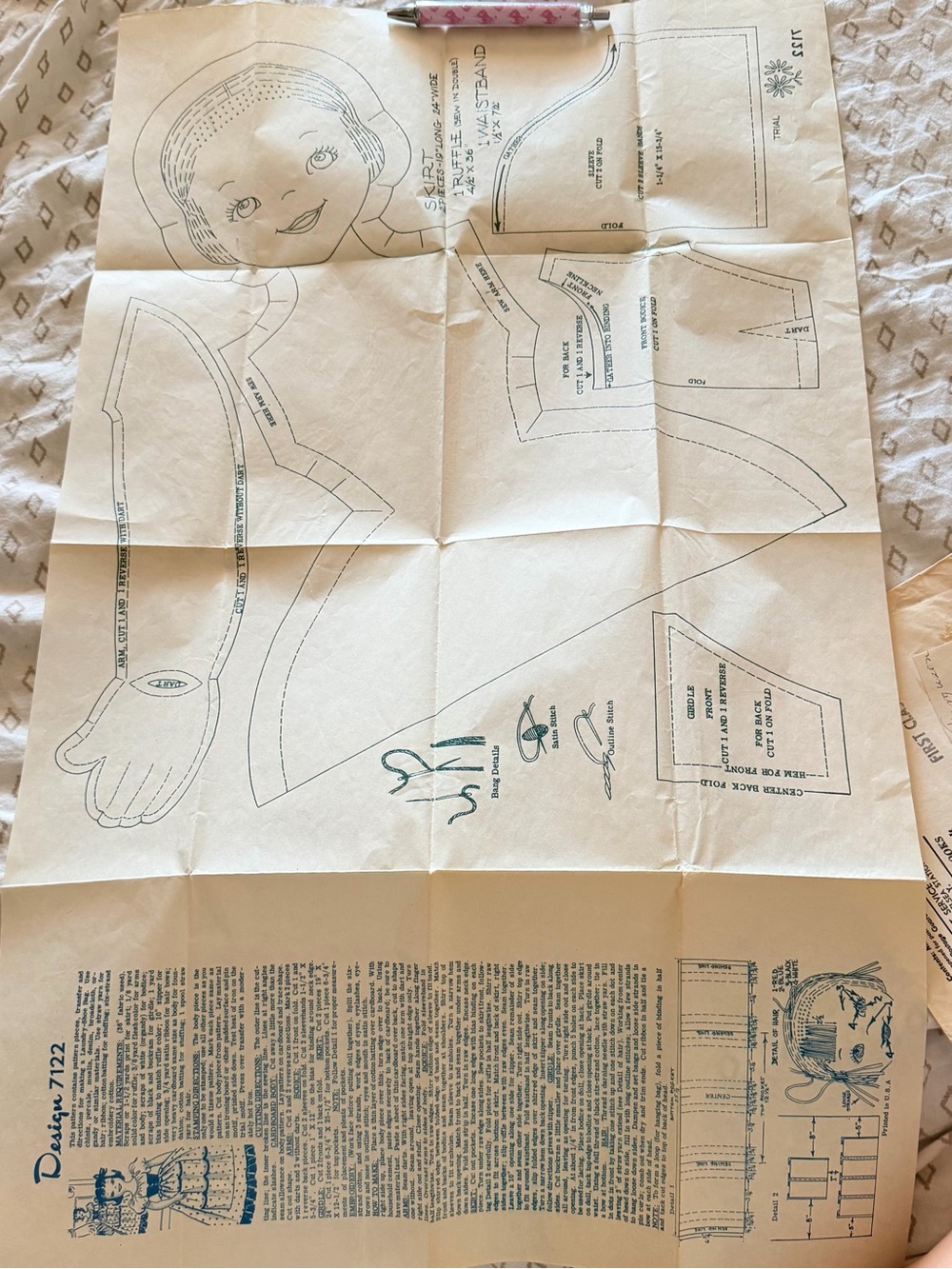 Vintage Needlecraft Pattern From 1957 - Picture 3 of 9